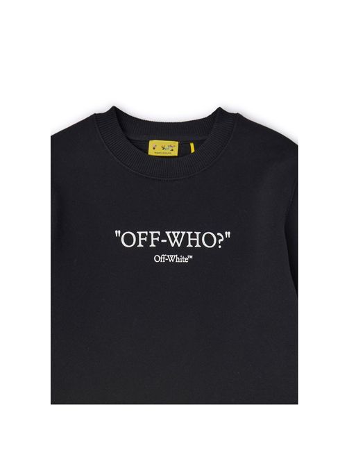 Felpa, unisex, logata. OFF WHITE | FLE00300001